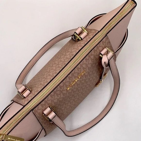 MICHAEL KORS Charlotte Large Top Zip Tote Ballet - Picture 9 of 16